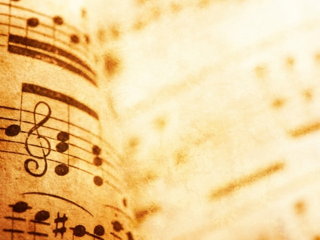 imagem partitura antiga -