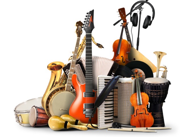 Conjunto de instrumentos que estão associados a música acustica